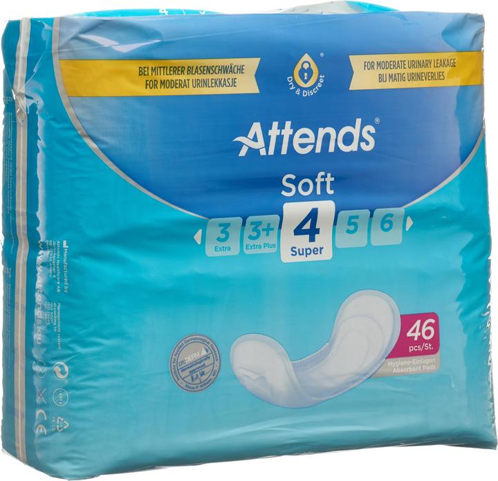 Produktbild Attends Soft 4 Super Einlagen (46 x, Normal)