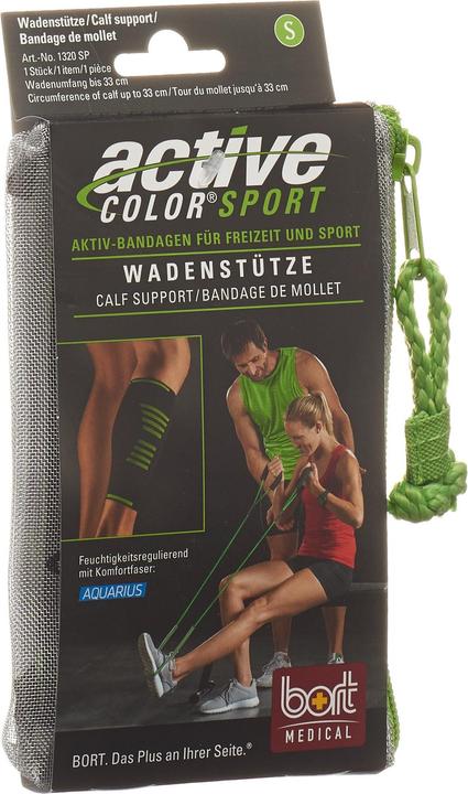 Bort Medical ActiveColor Sport Wadenstütze S schwarz (S)