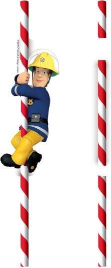 Actual product image Amscan Fireman Sam Drinking Straws (8 x)