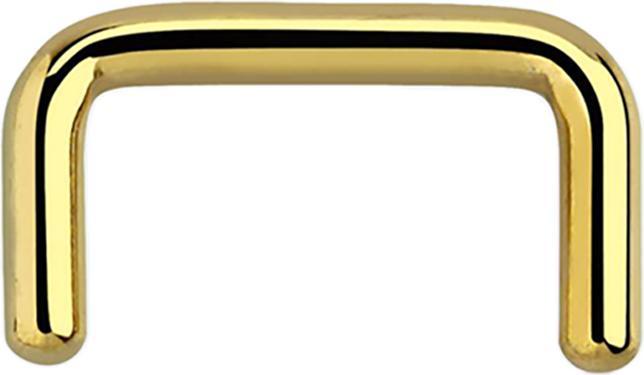 Image du produit Star Piercing Anneau de septum U doré (sans laiton, Acier chirurgical 316L)