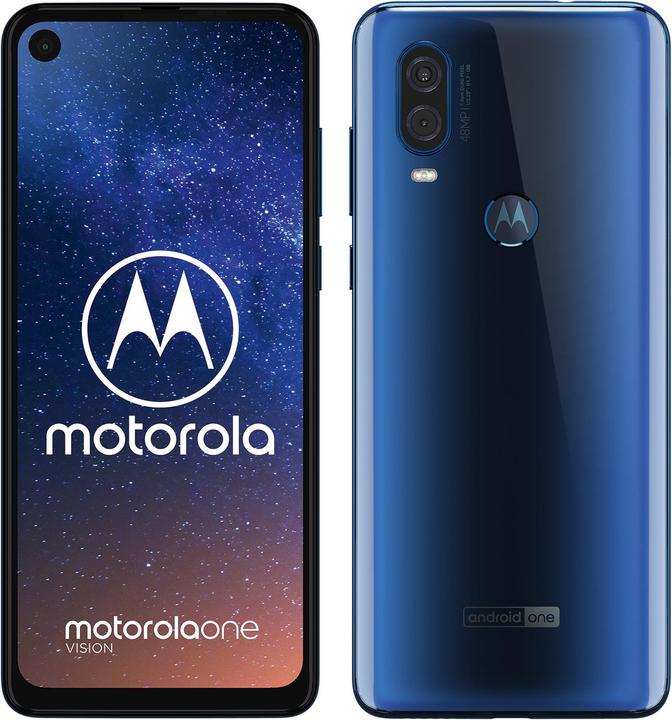 Motorola One Vision (128 Go, Gradient de saphir, 6.30", Double SIM hybride, 48 Mpx, 4G)