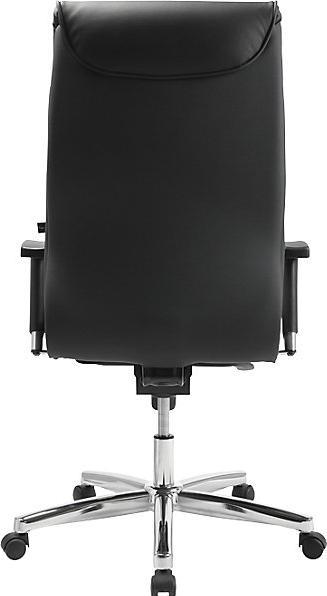 Image du produit Topstar Fauteuil de direction PRIME TIME 100, PT19TA80 cuir noir, piétement chromé