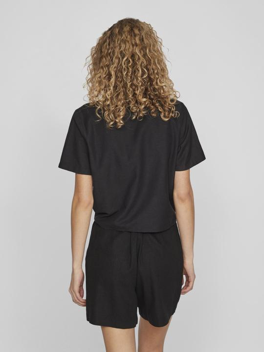 Actual product image Vila Short-sleeved shirt tied at the front (40)