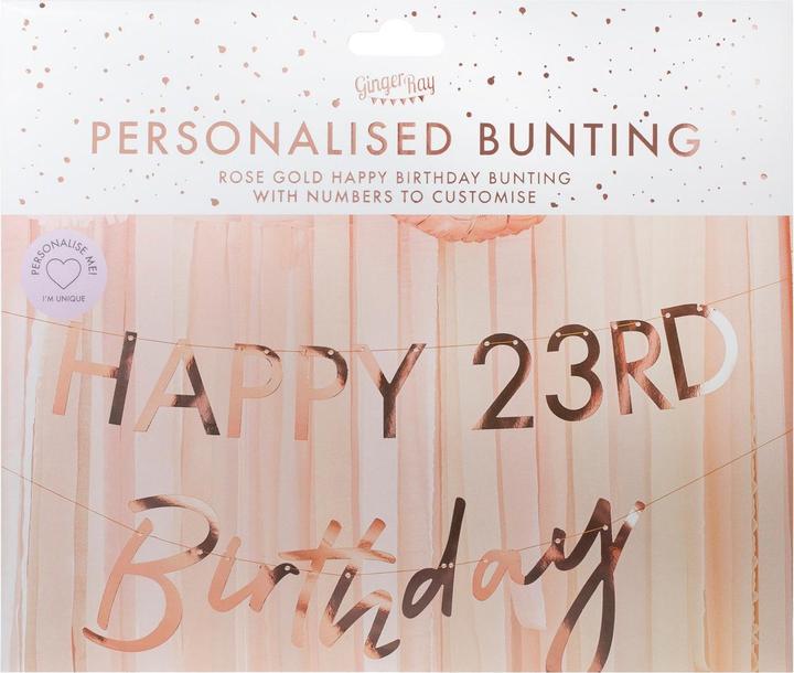 Image du produit Ginger Ray Guirlande personnalisée Happy Birthday