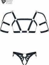 Actual product image Regnes Fetish Planet 2PC Rubber men's set (XXL, 3XL)