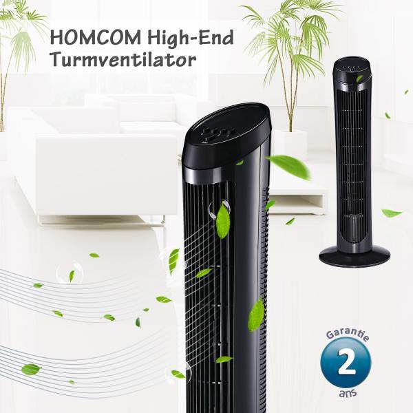 Actual product image Homcom Tower fan with 3 ventilation levels