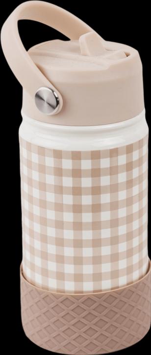 Produktbild Mrs. Ertha Omma Wasserflasche - Edelstahl - Weiche Quadrate (0.35 l)