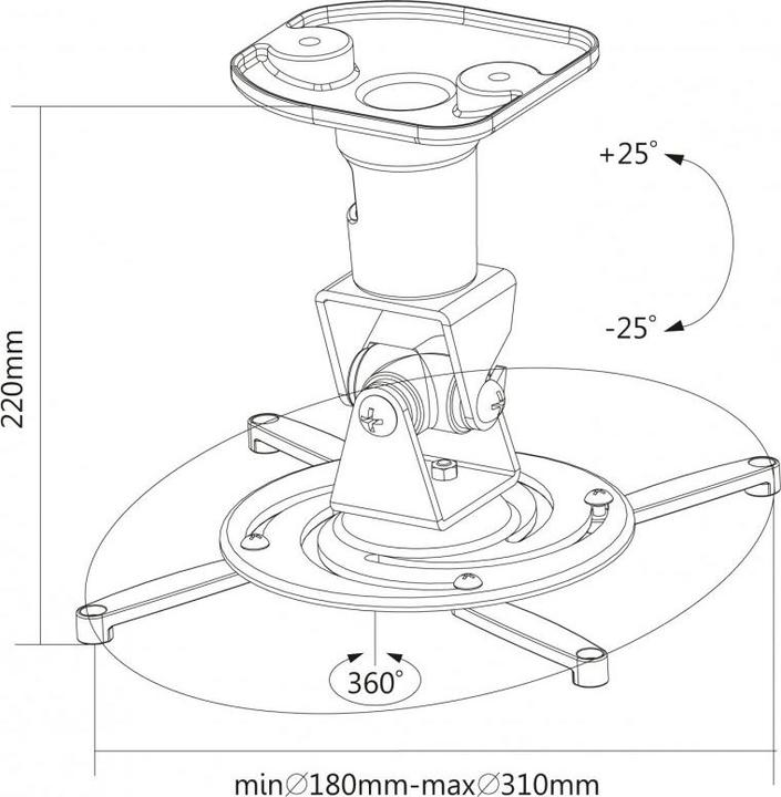 Image du produit Reflecta Support plafond Supvex (Sol)