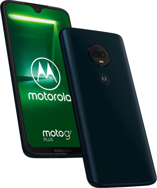 Produktbild Motorola Moto G7 Plus (64 GB, Deep Indigo, 6.20", Dual SIM, 16 Mpx, 4G)