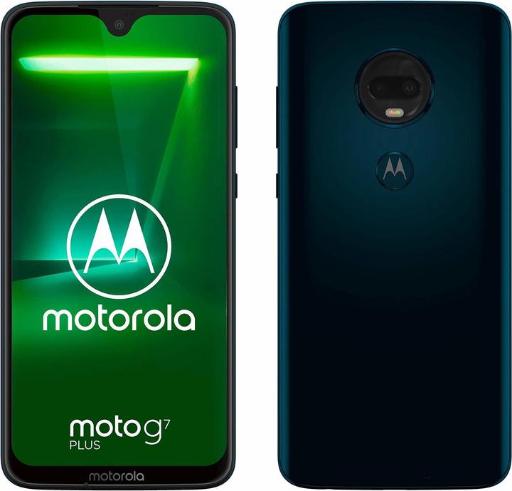 Produktbild Motorola Moto G7 Plus (64 GB, Deep Indigo, 6.20", Dual SIM, 16 Mpx, 4G)