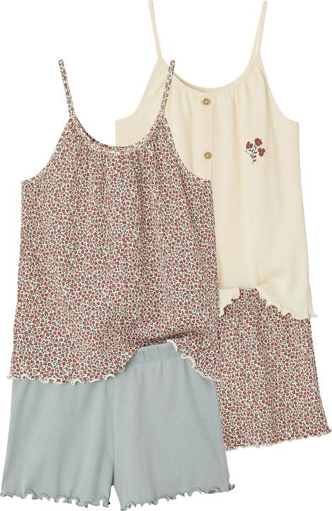 Vertbaudet 2er-Pack Mädchen Sommer-Schlafanzüge Oeko-Tex