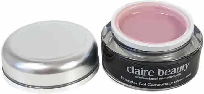 Produktbild Claire Beauty Fiberglas Gel Camouflage creme rose (14 ml)