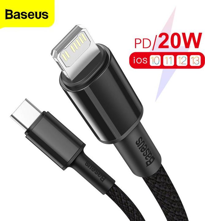 Produktbild Baseus USB C – Lightning (1 m, USB 3.2 Gen 1)