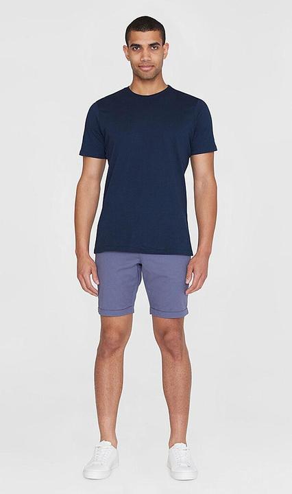 Produktbild KnowledgeCotton Apparel Regular Chino Poplin Shorts Vintage Indigo (32)