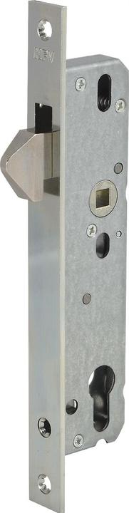 Actual product image KFV Sliding door lock with hook latch, PZW, DM 30, VK 8 mm, square, silver galvanised