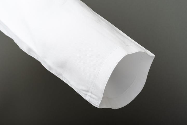 Immagine prodotto Budo.ch Anzug Training weiss flacher Stoff (leichte Ausführung, Gummibund (L)