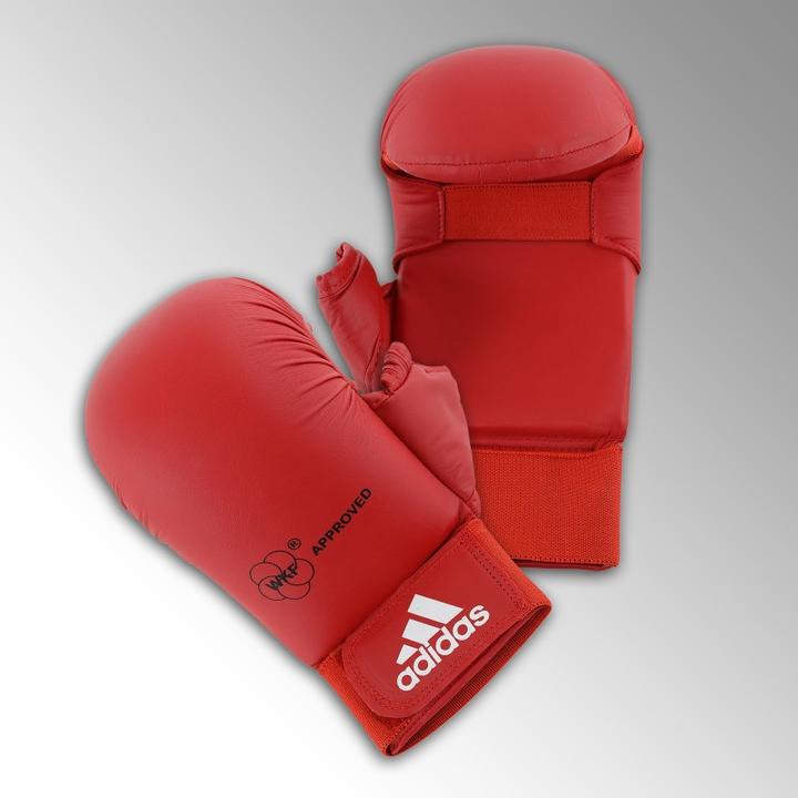Immagine prodotto adidas WKF Karate Faustschutz ( mit Daumenschutz rot Original) (S)