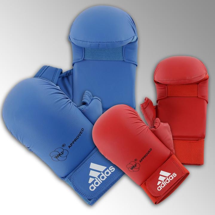 Immagine prodotto adidas WKF Karate Faustschutz ( mit Daumenschutz rot Original) (S)
