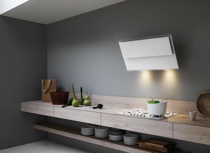 Produktbild Falmec Dunstabzugshaube VERSO 85 W Weiss (Wandhaube)