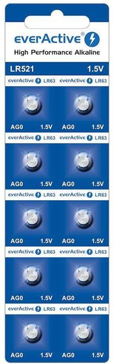 Image du produit Everactive LR521 (LR63) - 10 piles bouton (10 pcs, SR63, 8 mAh)