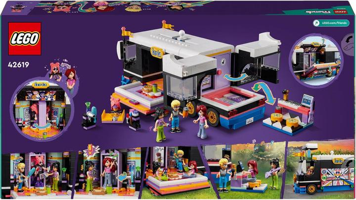 Image du produit LEGO 42619 Bus de tournée Popstar (42619, LEGO Friends)