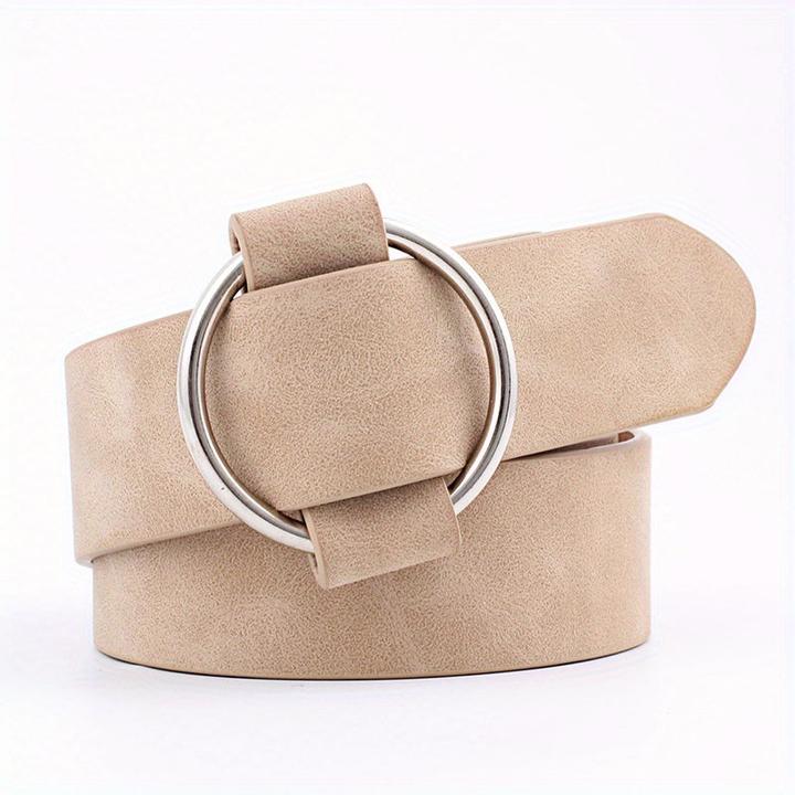 Image du produit Only-Bags.Store 1 Stück. Gürtel ohne Nadel Runde Schnalle Casual Gürtel, Jugend-Mode, breite Taille Gürtel