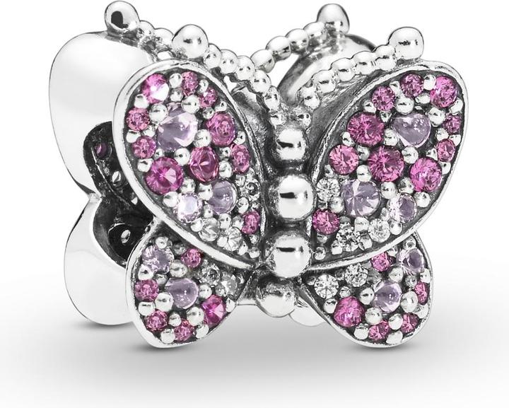 Produktbild Pandora Charm Dazzling Butterfly (Silber 925, Schmuckstein)