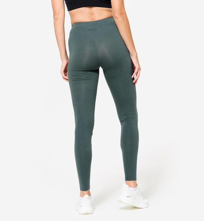 Image du produit Domyos Legging de fitness slim femme, vert kaki (W38)