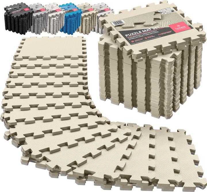 Immagine prodotto BeMaxx Set di tappetini protettivi per puzzle 18 Pieces Beige (1 cm)