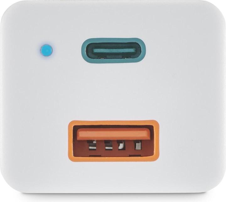 Immagine prodotto Hama Mini caricatore, GaN, USB-C Power Delivery (PD) + USB-A QC3.0, 38W, bianco (38 W)