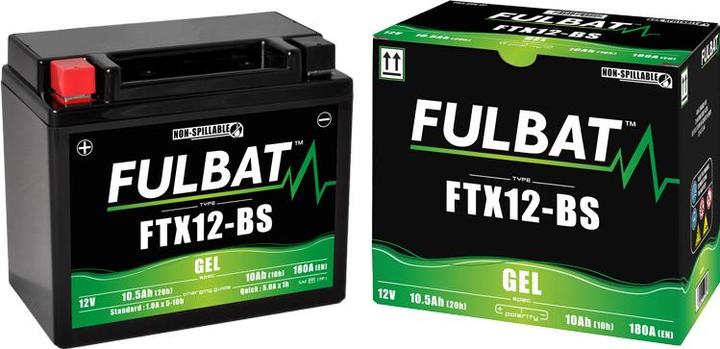 Actual product image Fulbat FTX12-BS Gel (12 V, 10.50 Ah, 180 A)