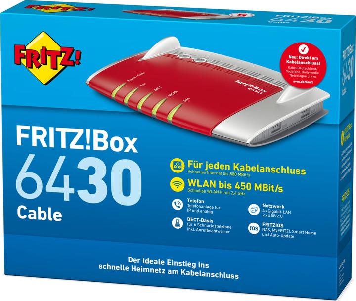 Actual product image AVM FRITZ!Box 6430 Cable