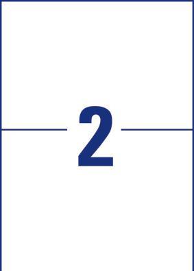 Actual product image Avery AVZ L8012-10 Antimicrobial labels 210x148mm transparent
