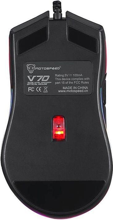 Immagine prodotto Motospeed MV70 Mouse da gioco con cavo nero (Cablato)