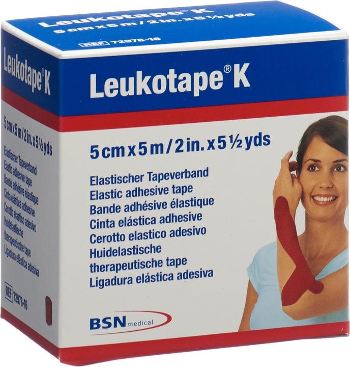 BSN K Pflasterbinde 5mx5cm rot (5 m)