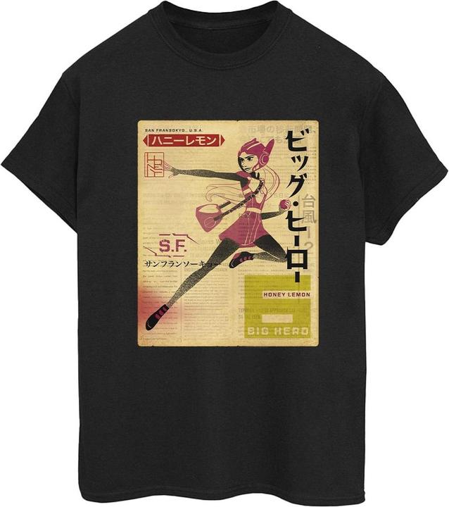 Produktbild Disney Big Hero 6 Baymax Honey Lemon Newspaper TShirt (M)