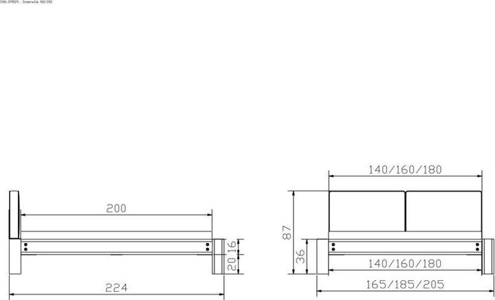 Image du produit Hasena Greenville 20 (180 x 200 cm)