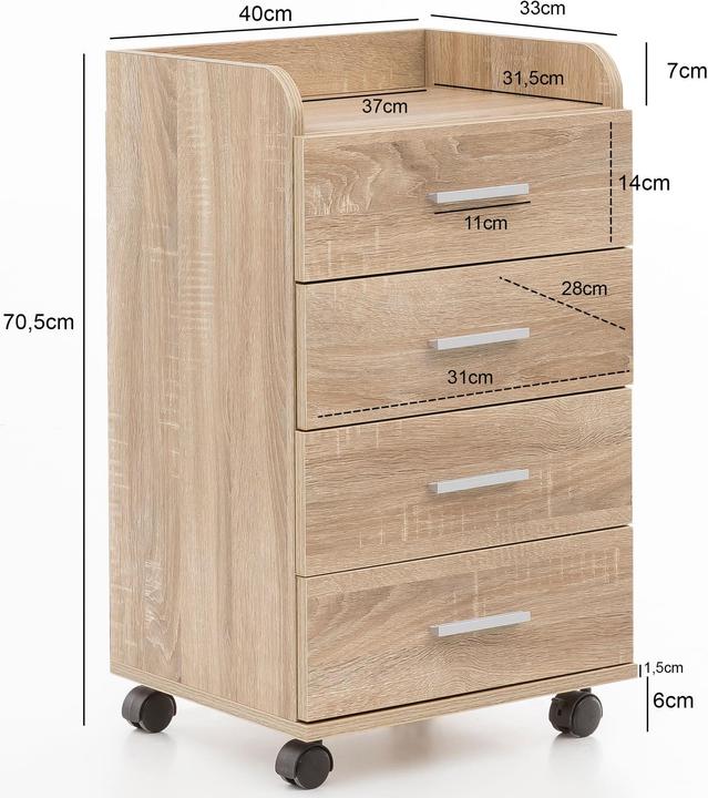 Immagine prodotto Wohnling Sonia (40 x 33 x 71 cm)