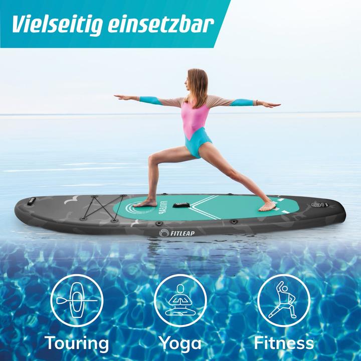 Actual product image Fitleap Premium Stand Up Paddle Board aufblasbar - SUP Board Set mit Hochdruckpumpe, verstellbar… (10'5")