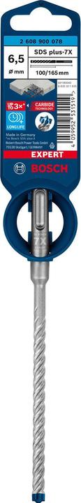 Actual product image Bosch Professional Zubehör Expert SDS plus-7X hammer drill, 6.5 x 100 x 165 mm (6.5 mm)