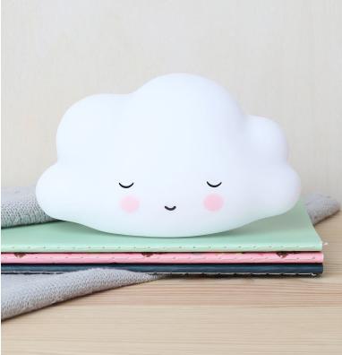 Produktbild A Little Lovely Company Nachtlicht Mini LLSCWHI70 Schlafende Wolke