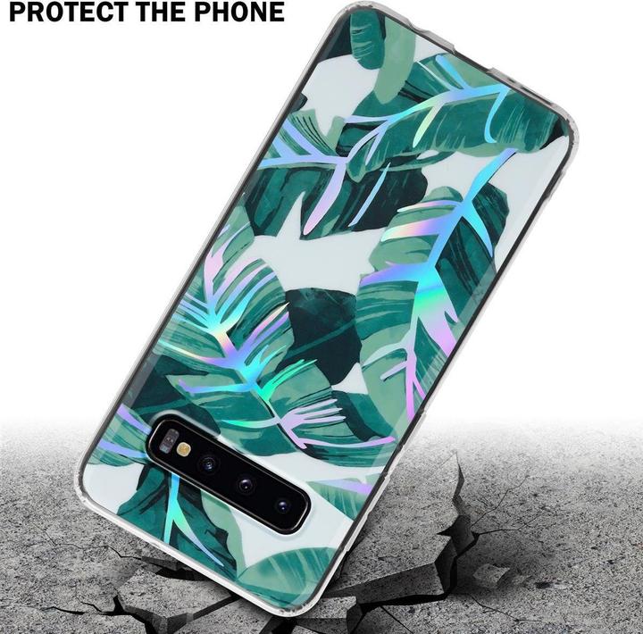 Immagine prodotto Cadorabo IMD TPU Colorful Flowers & Leaves Cover (Samsung Galaxy S10)