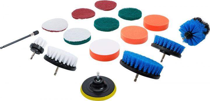Actual product image BGS Grinding/polishing discs and brush attachment set