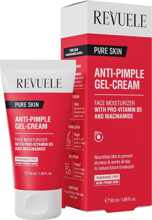 Produktbild Revuele Anti-Blackhead Cream with Provitamin B5 Niacinamide for Acne Prone Oily Skin Face (50 ml, Gesichtswasser)