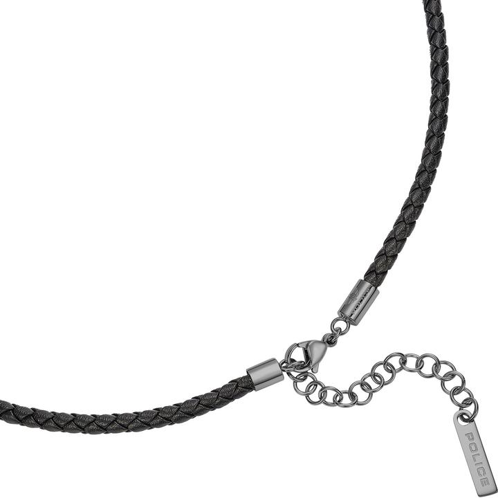 Produktbild Police Gripcord Halskette (Edelstahl, Leder)