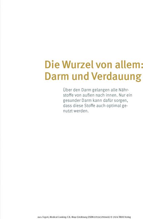 Actual product image Medical Cooking: F.X. Mayr-Ernährung (German, Sepp Fegerl, Philipp Buttinger, 2024)
