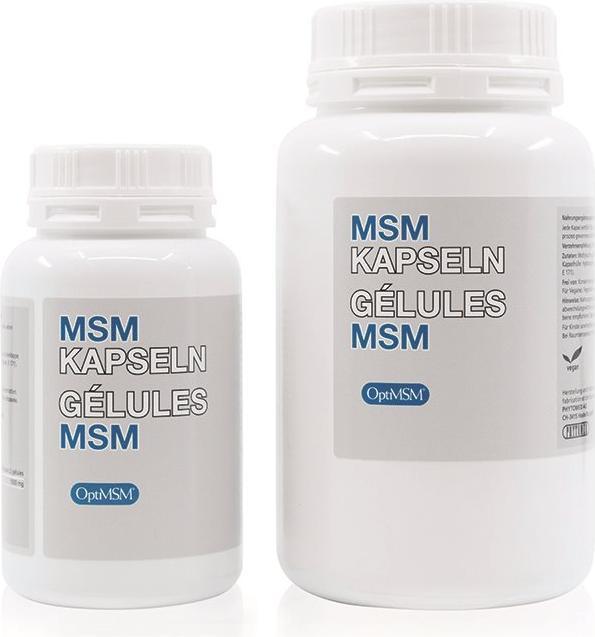 Phytomed MSM mit reinem OptiMSM in vegetabilen Kapseln (160 Stück, Kapseln, 500 g)