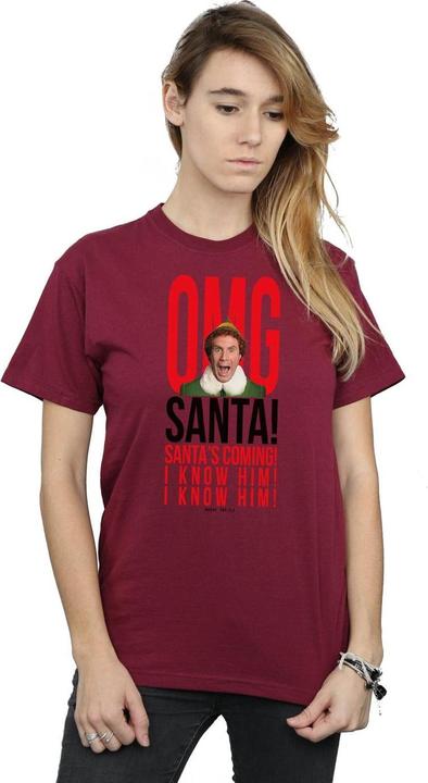 Image du produit Elf - T-shirt OMG SANTA KNOW HIM - Femme (XL)