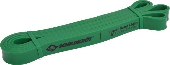Actual product image Schildkröt Super Band Light, 21 mm, green resistance band made of premium latex, easy transport (2.08 m)