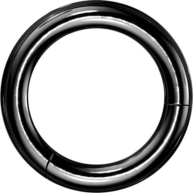 Actual product image Star Piercing Segment ring foldable black (Titanium G23, without brass)